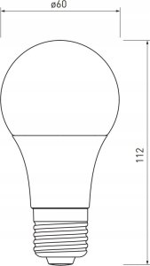 GTV Żarówka LED GTV LD-A60CZ4-10W 10W E27 A60 810lm 87mA AC220-240V 200 stopni 4000K z czujnikiem zmierzchu 2