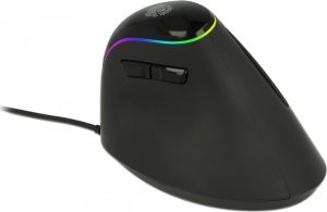 Mysz Delock ergonomiczna pionowa optyczna mysz 5-przyciskowa praworęczna USB-A RGB Touch 2