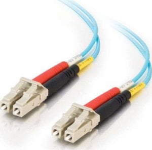 C2G C2G LC-LC 10Gb 50/125 OM3 Duplex Multimode PVC Fiber Optic Cable (LSZH) - Netzwerkkabel - LC Multi-Mode (M) zu LC Multi-Mode (M) - 2 m - Glasfaser - Duplex - 50/125 Mikrometer - OM3 - halogenfrei - Aquamarin 1