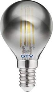 GTV Żarówka dekoracyjna GTV Filament LD-G45FP4-30 4W E14 G45 2700K 240lm dymiona 1