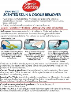 Simple Solution SIMPLE HOME STAIN & ODOUR REMOVER 750ml Spring Breeze /4 5