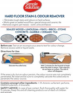 Simple Solution SIMPLE STAIN & ODOUR REMOVER - PODŁOGA   750ml    /4 2