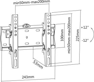 Reflecta Reflecta PLANO Slim 42-2040T black 23148 2