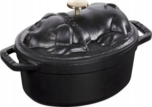 STAUB Garnek żeliwny owalny prosię Staub 4