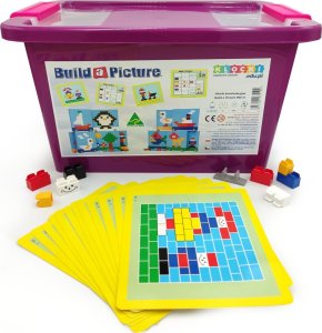 Ikonka Little Architect - Build a Picture 900 el. Klocki konstrukcyjne 2