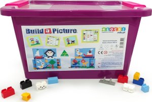 Ikonka Little Architect - Build a Picture 900 el. Klocki konstrukcyjne 4
