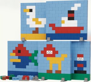 Ikonka Little Architect - Build a Picture 900 el. Klocki konstrukcyjne 8