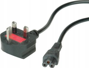 Kabel zasilający Triton Kabel zasilający VALUE UK, 3-pol. notebook-żeński, 3A, czarny, 1,8 m 2