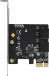 Kontroler Delock DELOCK 4 Port SATA PCI Express x1 Karte Low Profile Formfakt 7