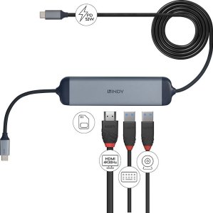 Stacja/replikator Lindy DST-Micro 140 USB-C (43326) 3
