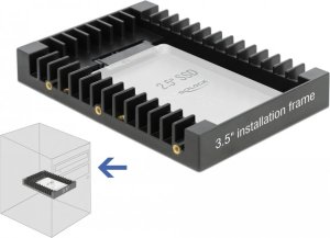 Delock Ramka montażowa Delock 3.5″ czarna 4