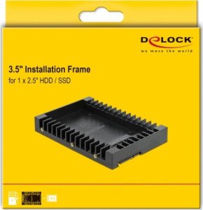 Delock Ramka montażowa Delock 3.5″ czarna 7