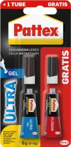 Pattex Sekundenkleber 1x Ultragel 3g  1x Flüssig 3g gratis 2
