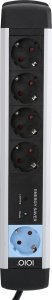 Listwa zasilająca Olympia 5 gniazd 1.5 m czarno-srebrna (41250) 4