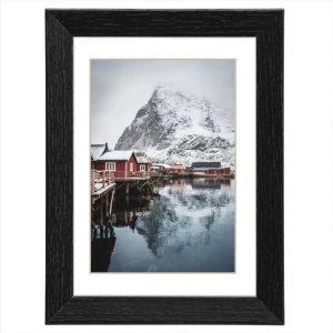 Ramka Hama Hama Oslo black 30x40 Wood incl. Passepartout 175950 1