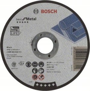 Bosch TARCZA T41 125/1,5/22,23 A46V BF RAPIDO BEST METAL 1