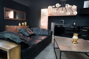 Lampa sufitowa Alfac Alfa Lanti 60817 plafon lampa sufitowa 6x60W E27 czarny/bursztynowy 3