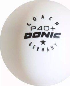 Donic Table tennis ball DONIC P40+ Coach 1star 120pcs White 1