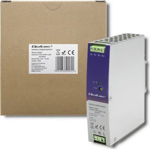 Qoltec Przemysłowy zasilacz na szynę DIN 12V 75W 6.3A 4