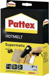 Pistolet do kleju Stickn Pattex Heißklebepistole Supermatic, Pistole und 2 Sticks 1