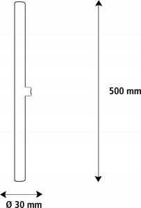 Segula SEGULA LED Linienlampe S14d 500mm klar S14d 6,2W 2700K dimm 3