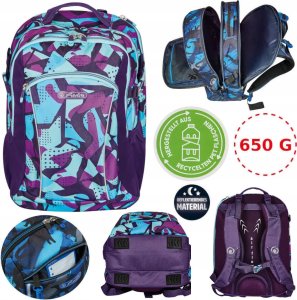 Herlitz Herlitz Grundschulrucksack Ultimate leer CamoPurple 2