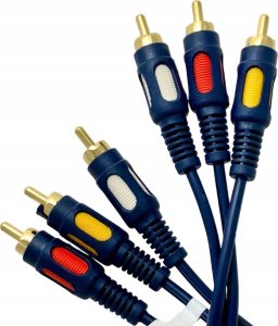 Kabel Vitalco KABEL 3XRCA - 3XRCA CHINCH 3- RCA łezka 3m fv 1