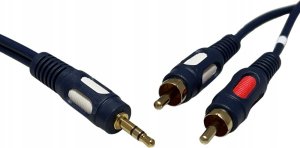 Kabel Vitalco KABEL Jack-2rca jack 3,5mm - 2 chinch 3m łezka 2
