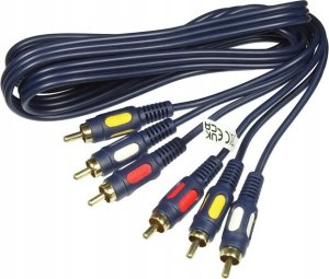 Kabel Vitalco KABEL 3XRCA - 3XRCA CHINCH 3- RCA łezka 0,5m 50cm 5