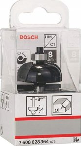 Frezarka Bosch Double-sided half-round milling cutter BOSCH, HM R=10 mm, l=14 mm, shank 8 mm, LOCK 3