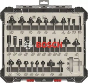 Frezarka Bosch Milling cutter set 1/4" 30 pcs. Bosch 2607017476 1