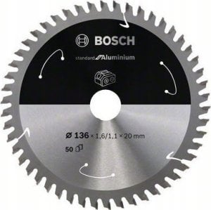 Pilarka tarczowa Bosch Circular saw blade 136x20mm, 50 Bosch Standard for Aluminium 1