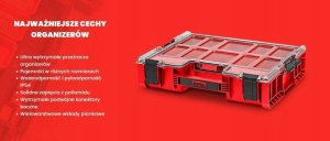 Qbrick Organizer with removable containers Qbrick System PRO ORGANIZER 300 RED Ultra HD 3