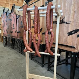 Grillpal Stojak Suszarka do wędlin i ryb z drewna OLCHOWEGO 2