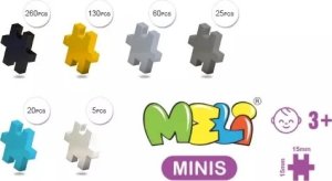 Meli Klocki Meli Minis Build 2w1 Dźwig i Spychacz 500 el. 5