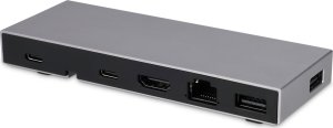 Terminal sieciowy LMP USB-C Compact Dock 2 4K 6-Port USB-C Dock, ideal for MacBook Air/Pro M1/M2 - Space Grey 1