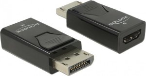 Adapter AV Delock Delock - Videoadapter - DisplayPort mannlich zu HDMI weiblich - Schwarz - passiver Konverter, unterstutzt 4K 30 Hz (3840 x 2160), Unterstutzung fur 3D-Video 1