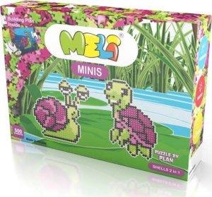 Meli Klocki Meli Minis Shells 2w1 Ślimak i Żółw 500 el. 1