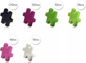 Meli Klocki Meli Minis Shells 2w1 Ślimak i Żółw 500 el. 4