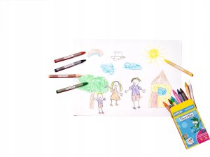 Paper Mate PAPER MATE Wachsmaler Kids Colouring Bunt 16er M Blister 5