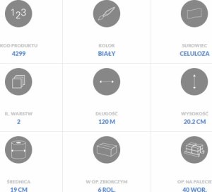 Ellis Ręcznik papierowy celuloza Ellis biały 6 szt. 4