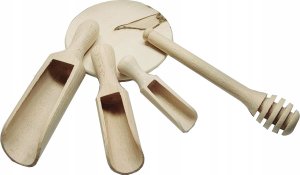 Jata Zestaw Nabieraków do miodu Długość 15cm 5 sztuk, Weck 4