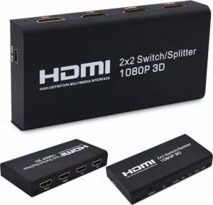 Book on Demand Ltd. HDMI 2x2 Switch Splitter 1080p 3D 1