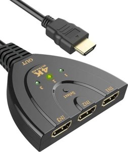 SwiatKabli Switch HDMI 3in1 ROZGAŁĘŹNIK 3x1 przejściówka 1