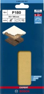 Bosch Bosch EXPERT Sanding Pad C470, 93x186mm,K180, 10x 6