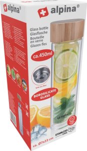 Alpina Alpina - Butelka termiczna ze szkła (podwójne ścianki) 450 ml 9