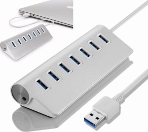 HUB USB Zenwire 7x portowy HUB USB 3.0 aluminiowy 1x7 rozgałęźnik 1