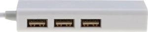 HUB USB Reagle HUB USB-C do 3 x USB 2.0 / ethernet RJ45 karta sieciowa adapter internet 6