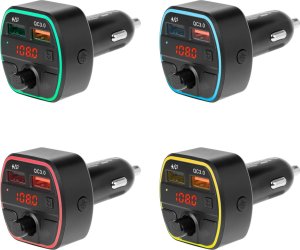 Transmiter FM PeiYing Transmiter samochodowy FM z funkcją bluetooth 3