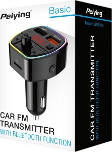 Transmiter FM PeiYing Transmiter samochodowy FM z funkcją bluetooth 4